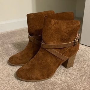 Chestnut Suede Booties